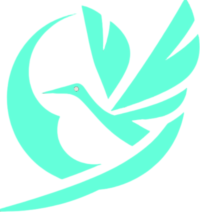 Logo da Czanix, um pássaro estilizado em formato de origami.